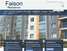 Tablet Screenshot of faisonresidence.net